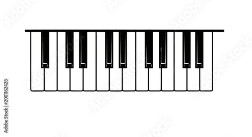 Piano Keyboard Musical Instrument Keys.