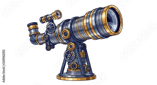 Corporate Opportunity Telescope Premium Illustration

