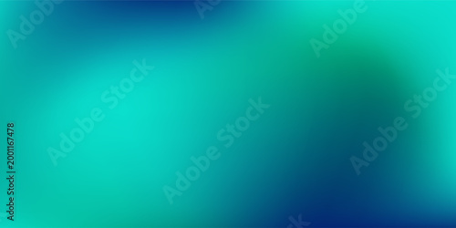 Blue-green abstract gradient studio room abstract background pattern walls and floor reflect neon lights simple abstract