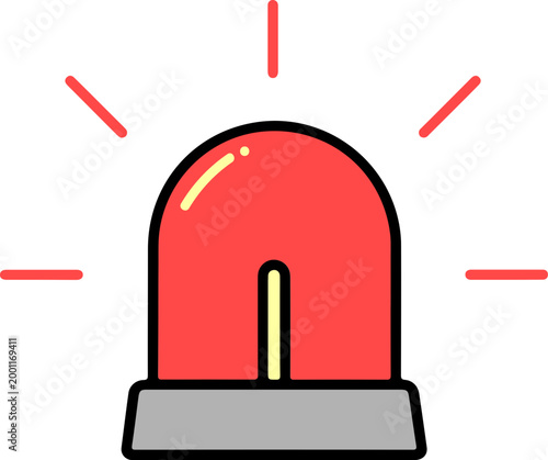 사이렌 경고등 아이콘