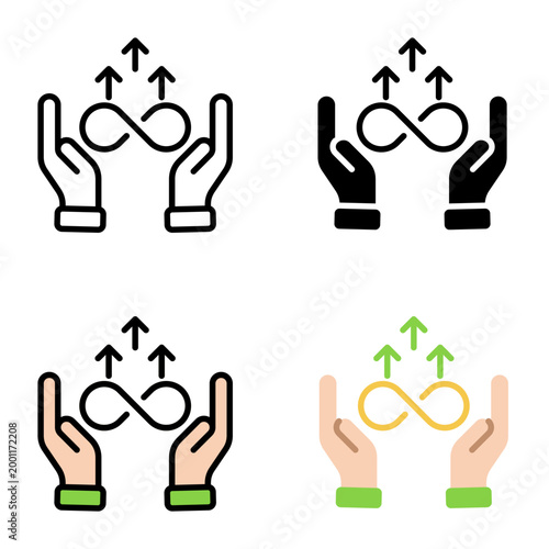 All inclusive icon collection of various styles for design branding, print and digital media