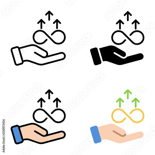 All inclusive icon collection of various styles for design branding, print and digital media