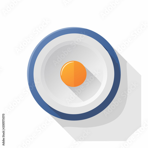 盛り付けられた料理のシンプルなベクターイラスト