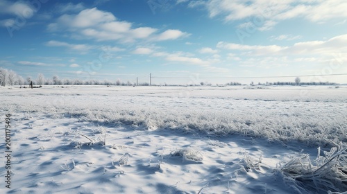 A photo of fields with snow-covered ground.