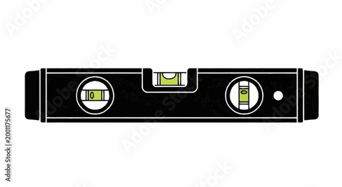 Black spirit level tool 1.
