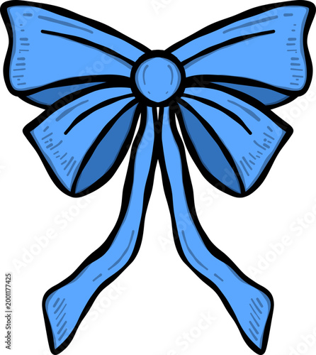 Hand Drawn Cute Bow Ribbon Illustration
