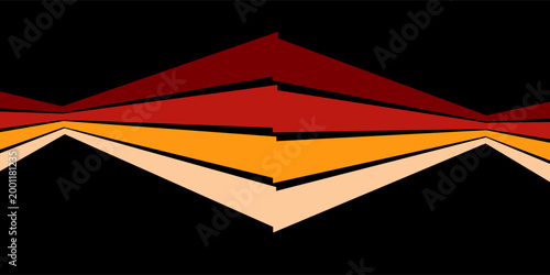 Latar Belakang Bergaris Vintage, Poster, Sampel Banner, Warna Retro dari 1970-an 1900-an, 70-an, 80-an, 90-an. Garis poster latar belakang bergaya retro vintage 70-an. eps 10