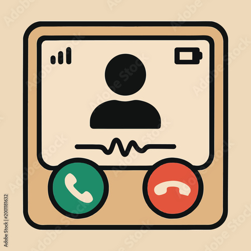Phone Call UI Screen Layout