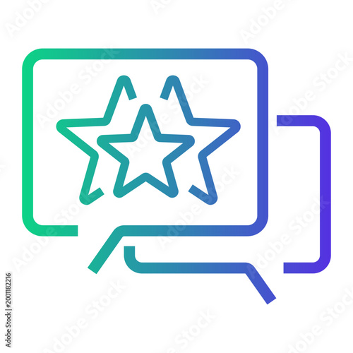 recommendation Line Gradient Icon