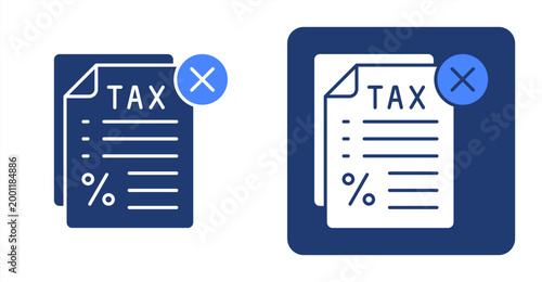 Tax Problem icon, with contrast background.
