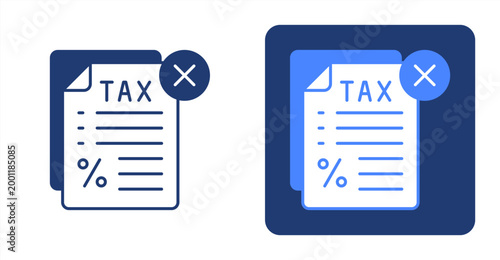 Tax Problem icon, with contrast background.