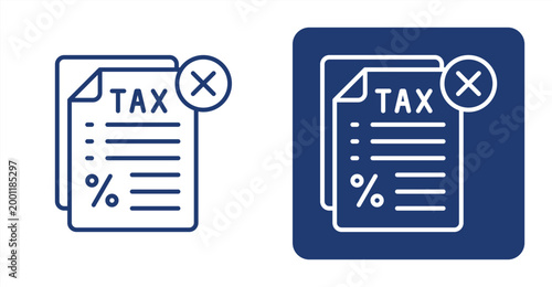 Tax Problem icon, with contrast background.