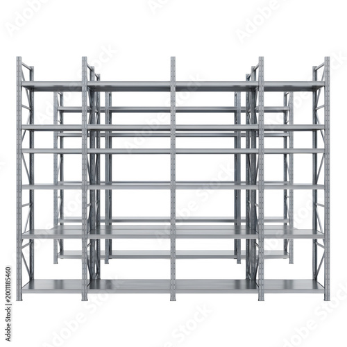 Metal shelving unit storage rack