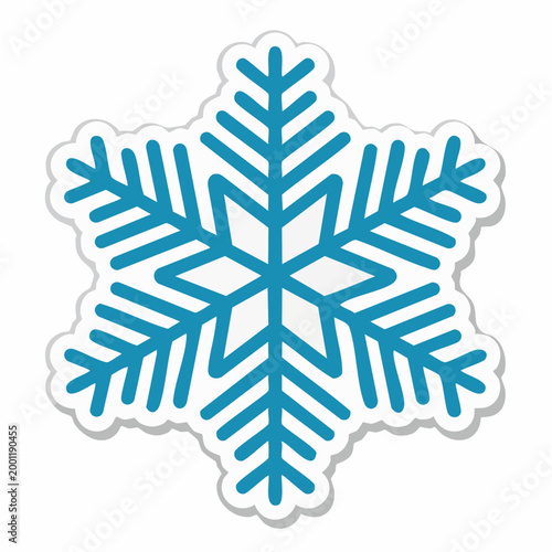 Blue Snowflake Icon