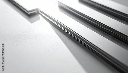 Metallic Lines in Design: Elegant, modern design with sharp, reflective lines creates a sense of sophistication and precision.