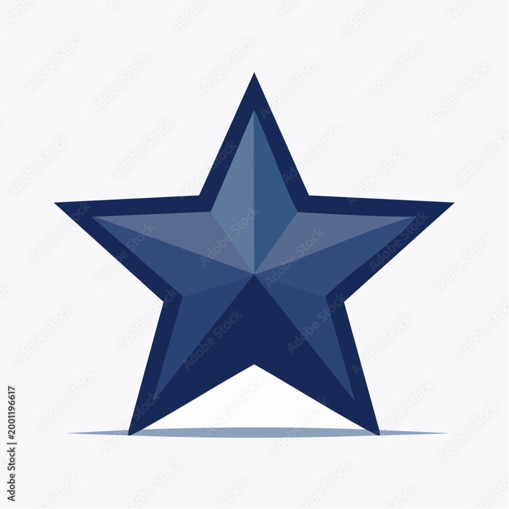 Obraz premium Blue Star Icon