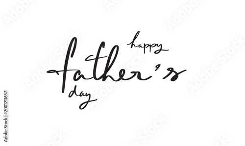 Happy father 's day text font calligraphy hand written lettering script black color object icon dad papa june month happy father 's day family moustache holiday celebration happy father's day event 