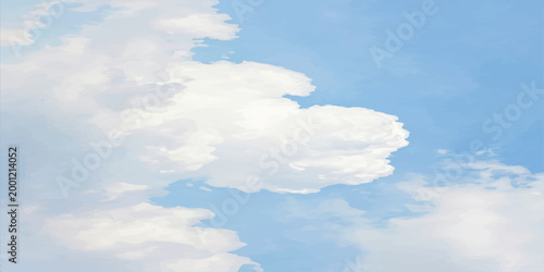 
soft blue sky with gentle white clouds and natural light patterns