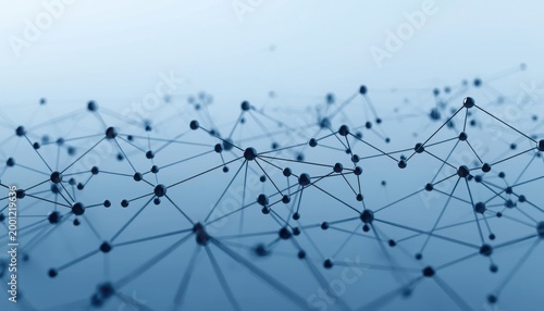 Abstract geometric network of dark blue lines and nodes with abstract background connections background structure background pattern background