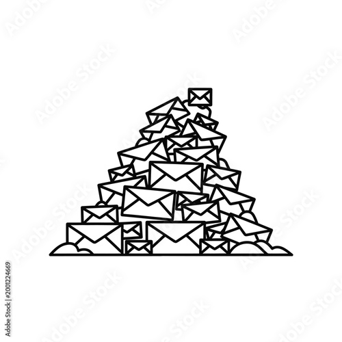 Minimalist abstract vector with shattered geometric shapes on white