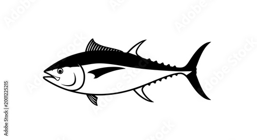 Tuna Fish Icon A Symbol of Oceanic Bounty and Aquatic Life for Your Projects