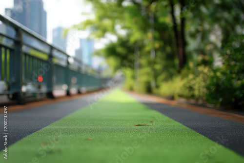 Green path urban pedestrian bicycle perspective blur summer city park green path urban pedestrian bicycle perspective blur