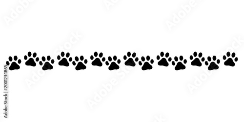 Footprint pet. Paw prints. Dog or cat vector, icon. Foot puppy isolated on white background.