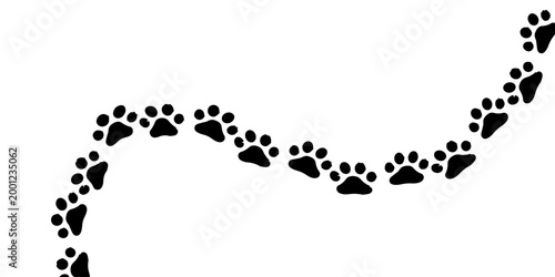 Footprint pet. Paw prints. Dog or cat vector, icon. Foot puppy isolated on white background.