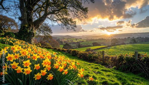 Vibrant Daffodil Display for St. David's Day Celebration