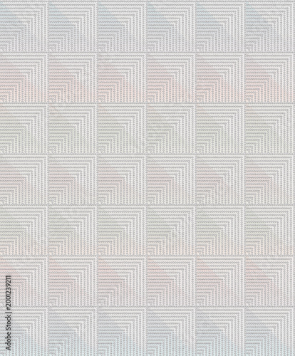 Tableau sur toile Seamless luxury architectural texture with intricate geometric L-shaped patterns
