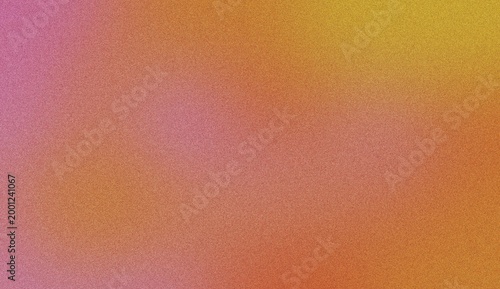 Fotografie Abstract textured background with a gradient of warm colors, transitioning from pink to orange and yellow, with a subtle speckled effect
