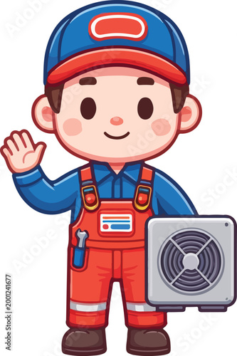 Cute AC Technician