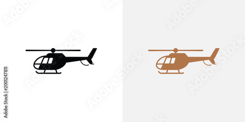 Black and orange of a vintage biplane airplane aircraft