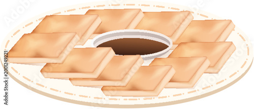 Chinese dish fried tofu