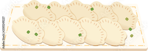 Lunar new year dish dumplings