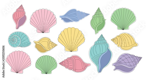 Foto A group of colorful paper fortune tellers