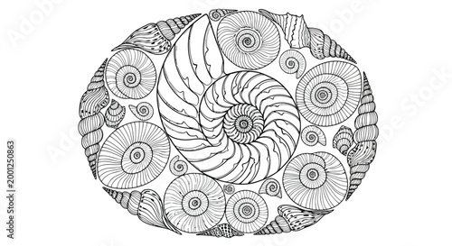 Obraz na plátně A large oval brooch with a floral design