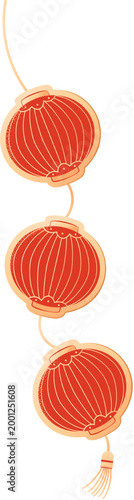 A chain of red lantern