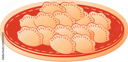 Plate of dumplings
