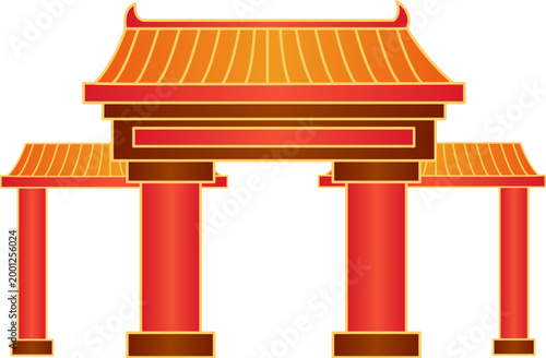 Chinese Traditional Gate Door