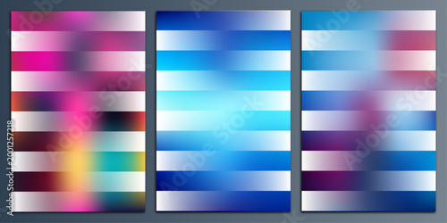 Gradient color palette display a spectrum of hues and shades