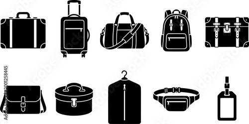 Detailed handdrawn outline of a vintage suitcase, featuring sturdy handle and reinforced corners, perfect for travel, journey, or oldfashioned luggage concepts.