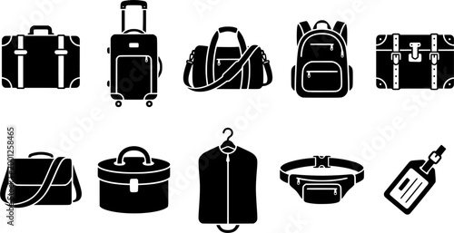 Detailed handdrawn outline of a vintage suitcase, featuring sturdy handle and reinforced corners, perfect for travel, journey, or oldfashioned luggage concepts.