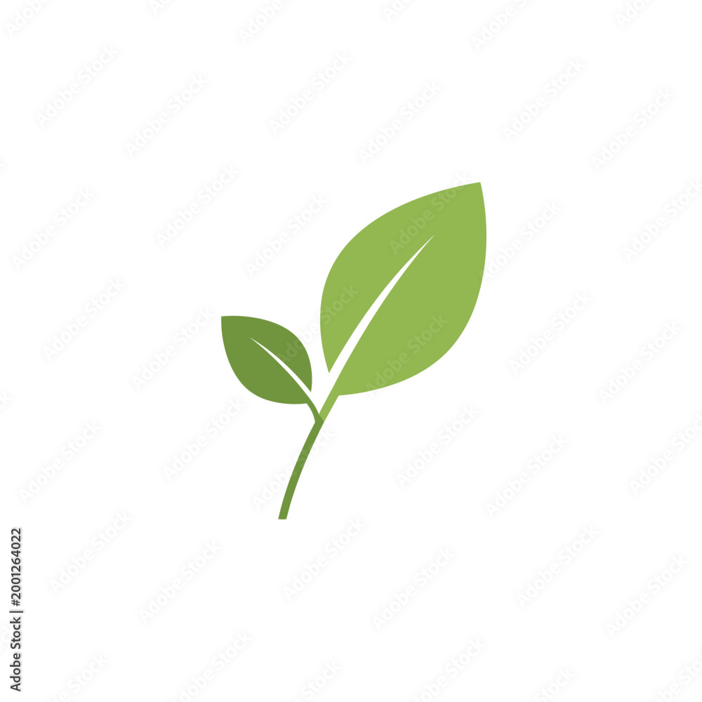 Fototapeta premium Green Leaves Symbol