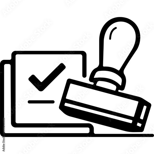 Approval Stamp Icon