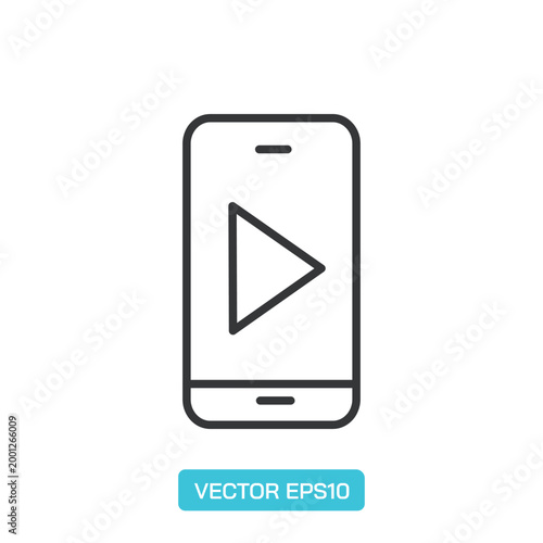 Movie Cinemas Line Icons. Thin Line Symbol Elements Collection.