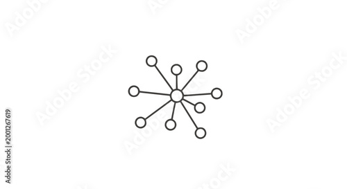 Simple black line art network diagram.