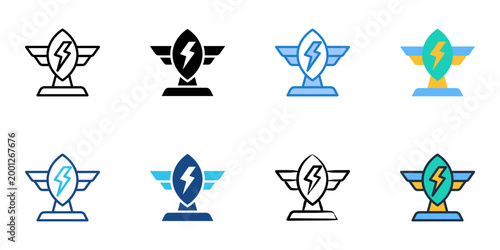 Climate pledge icons set multiple style collection. Editable stroke 
