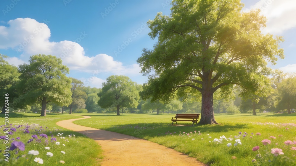 Fototapeta premium summer in the park