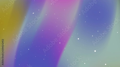 A seamless loop of soft magenta, purple, and yellow gradient waves with glowing white particles, perfect for dreamy, aesthetic, and magical video backgrounds